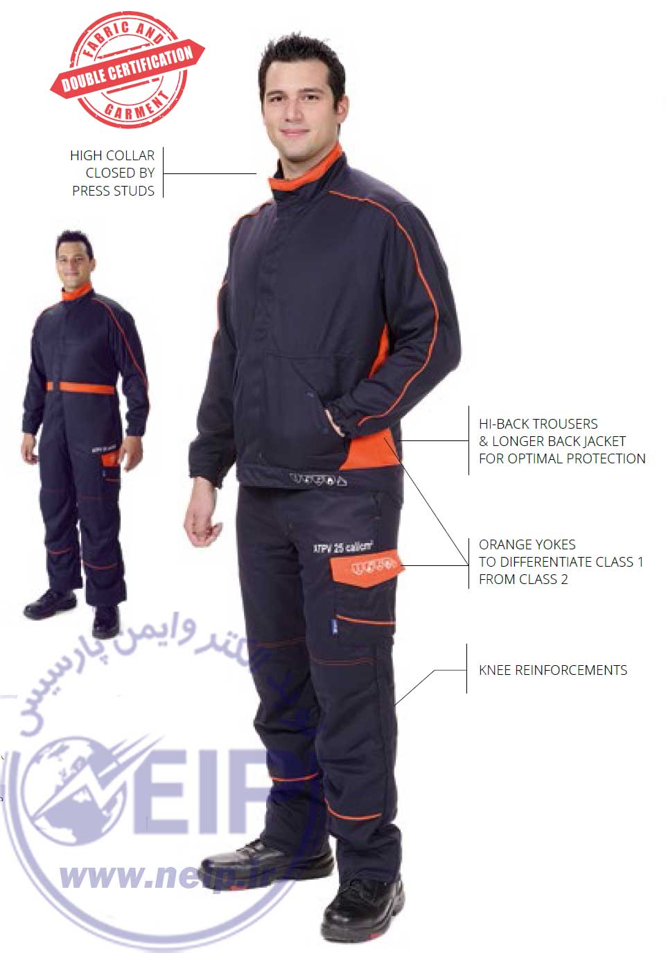 Arc flash Jacket and trousers 25 cal/cm²